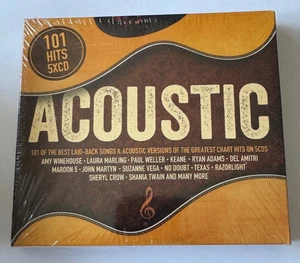 101 Acoustic - Various Artists - 5 CD - NEW SEALED Hozier Justin Bieber - Imagen 1 de 2