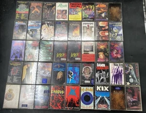 42 Heavy Death Metal Thrasher Cassette Tapes Vintage Slayer White Snake Etc. 6 - Foto 1 di 20