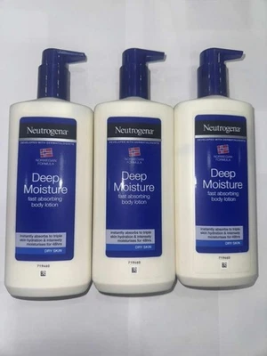 Neutrogena-Body Lotion Deep Moisture 14 oz - Paquete conjunto de 3 Foto 1 de 2
