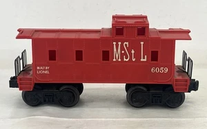 NICE! LIONEL POSTWAR CABOOSE RED MStL No. 6059 O GAUGE 621043 - Picture 1 of 9