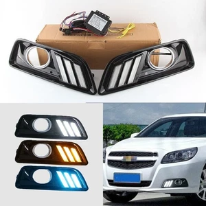 LED Daytime Running Light Turn Indicator Fog Lamp Bumper For Chevrolet Malibu - Picture 1 of 13