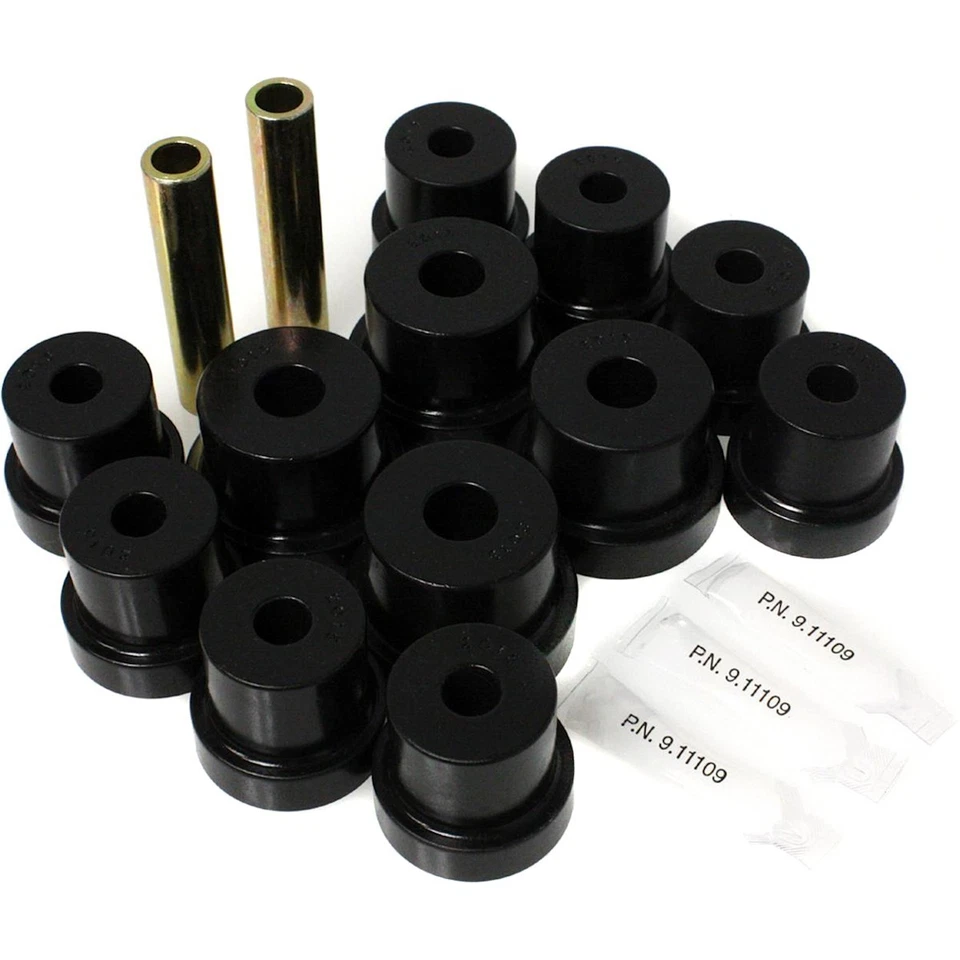 Juego de 2 resortes y grilletes suspensión energética 3.2103G bujes de resorte de hoja traseros Foto 1 de 1