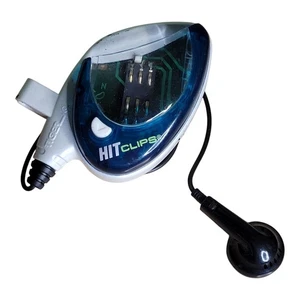 Vintage 2001 Tiger Electronics HitClips weiß blau Micro Musik Player Hasbro funktioniert - Bild 1 von 9