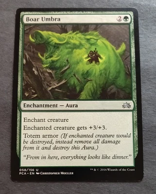 Boar Umbra Planechase Anthology Regular Mtg Uncommon TCG Card Moderately Played  - Image 1 of 2