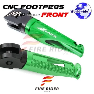CNC Green Rider Foot Pegs SHINOBI For BMW R 1200 R 11 12 13 14 15 16 17 18 - Imagem 1 de 4