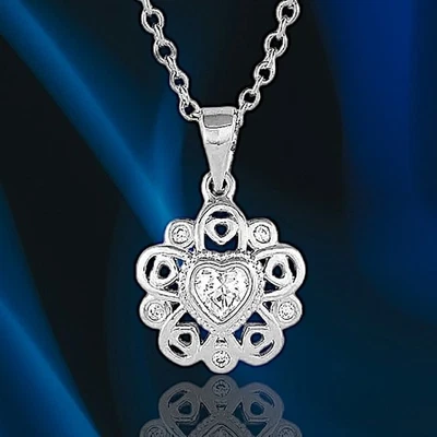 Montana Silversmiths Hidden Hearts CZ Crystal Necklace - Retail $55 - NEW! - Image 1 of 4