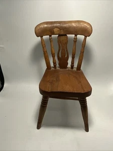 #4F-ANTICA SEDIA per bambole in legno per bambini vintage - Foto 1 di 14