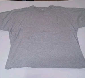 Vintage Jerzees T Shirt With Pocket 1990s Size 2XL Grey Made In USA - Picture 1 of 6