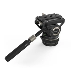 DH10 Schwerlast Stativ Fluid Videokopf mit flacher Basis und verstellbarem Griff,... - Bild 1 von 9