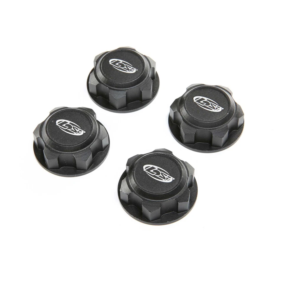Losi Wheel Nut Captured Black 4 DBXL-E 2.0 LOS352009 Electric Car/Truck Option - Image 1 of 1