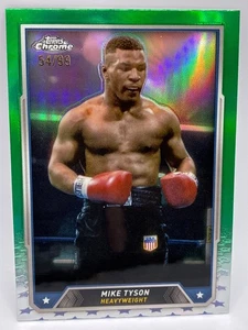 2024 Topps Chrome Boxing Mike Tyson Green Refractor /99 - Bild 1 von 3
