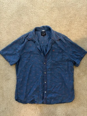 True Religion Men's Denim Jean Shirt Short Sleeve, Size XXXL - Image 1 of 4
