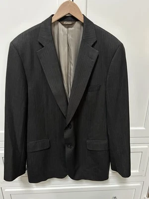 Blazer xadrez listrado cinza vintage PAUL STUART 43 EXCELENTE! - Imagem 1 de 4