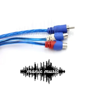2x Shielded 1 Male To 2 Female Splitter Stereo Audio Y Adapter Cable Connector - Picture 1 of 3