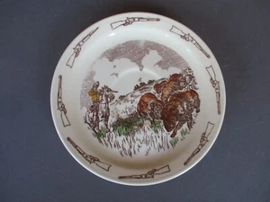 Vintage VERNON KILNS, WINCHESTER 73 piatto da caccia al bufalo, sottobicchiere piattino #2 - Foto 1 di 9