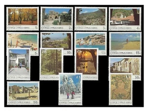 Cyprus 1985 Scenes & Landscapes Set of 15 Stamps SG648/62 (Sc.640/54) MUH 9-9 - Picture 1 of 1