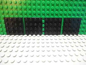 Lego 4 Black 4x4 base plate  - Picture 1 of 1