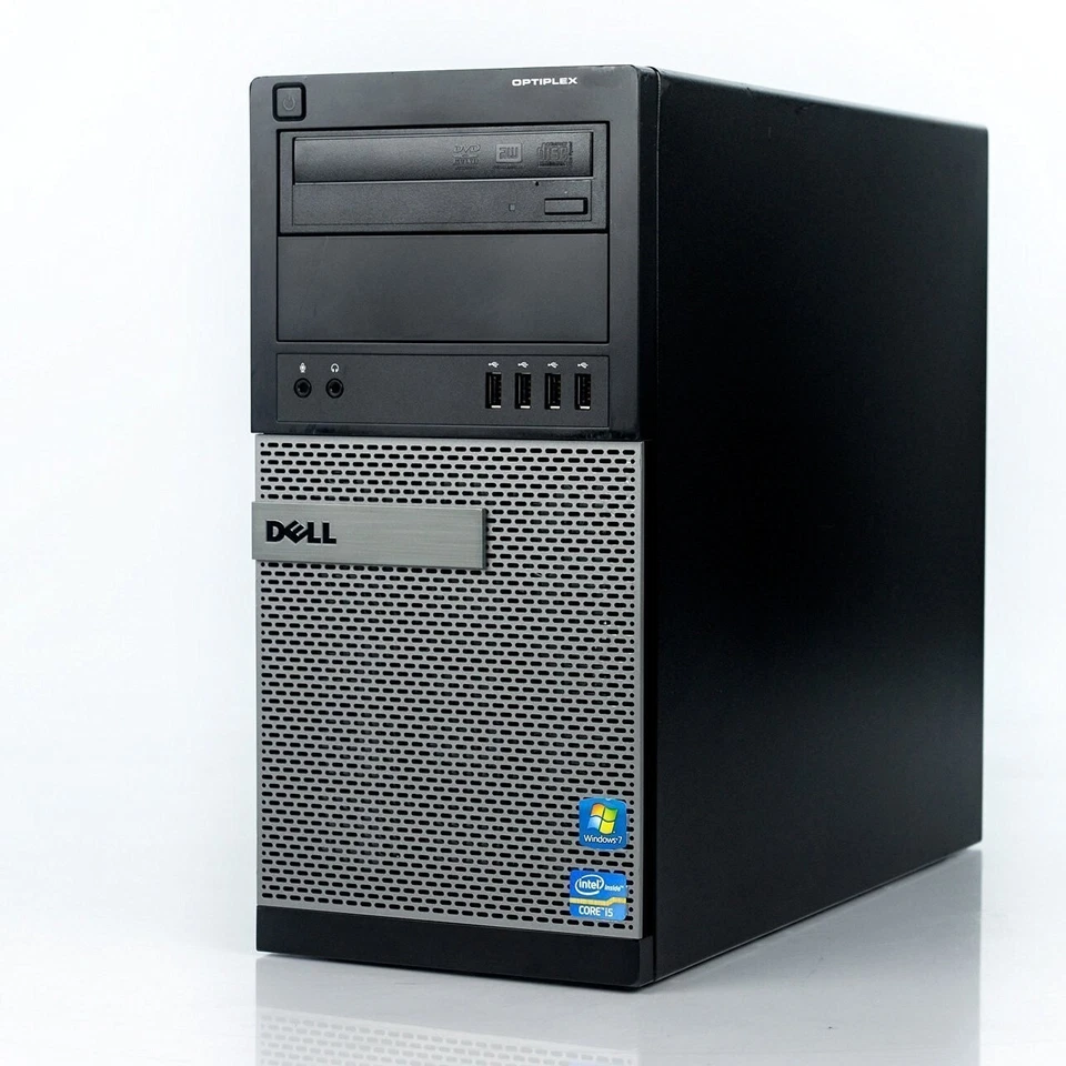 DELL 990 TWR; Dual-Core 3.1GHz; 4GB RAM; DVD BURNER; 250GB; WINDOWS 7 PRO 32-Bit - Image 1 of 4
