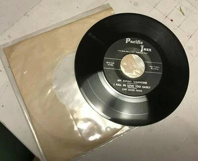 chet baker sings 7" ep my funny valentine '54 EP4-16A but not for me pacificjazz Foto 1 de 2