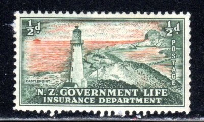 1947 New Zealand SC# 0Y29 - New Zealand Light Houses - M-H  - Image 1 of 2