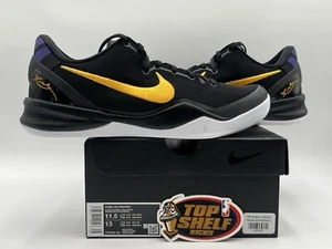 New Nike Kobe 8 Protro Lakers Away 2024 Size 11.5 Rare Authentic Basketball BLK - Picture 1 of 9