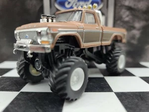 CUSTOM 1/64 1979 Ford F250 Goliath Monster truck 4x4 GREENLIGHT KINGS OF KRUNCH - Picture 1 of 12