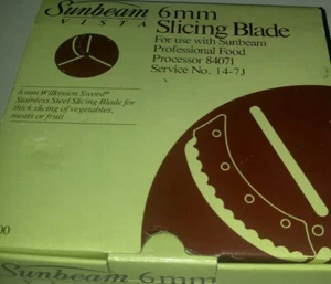 Küchenmaschinenmesser Sunbeam Vista Professional 84071 6mm Schneidemesser 94900 - Bild 1 von 9