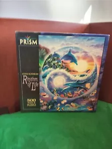 NEW  PRISM STEVE SUNDRAM RHYTHM OF LIFE DOLPHINS 500 PIECE PUZZLE 19" X 14" 2004 - Picture 1 of 5