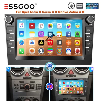 Apple Carplay Per Opel Corsa C/D Zafira B Astra G H Android13 Autoradio GPS NAVI - Immagine 1 di 4