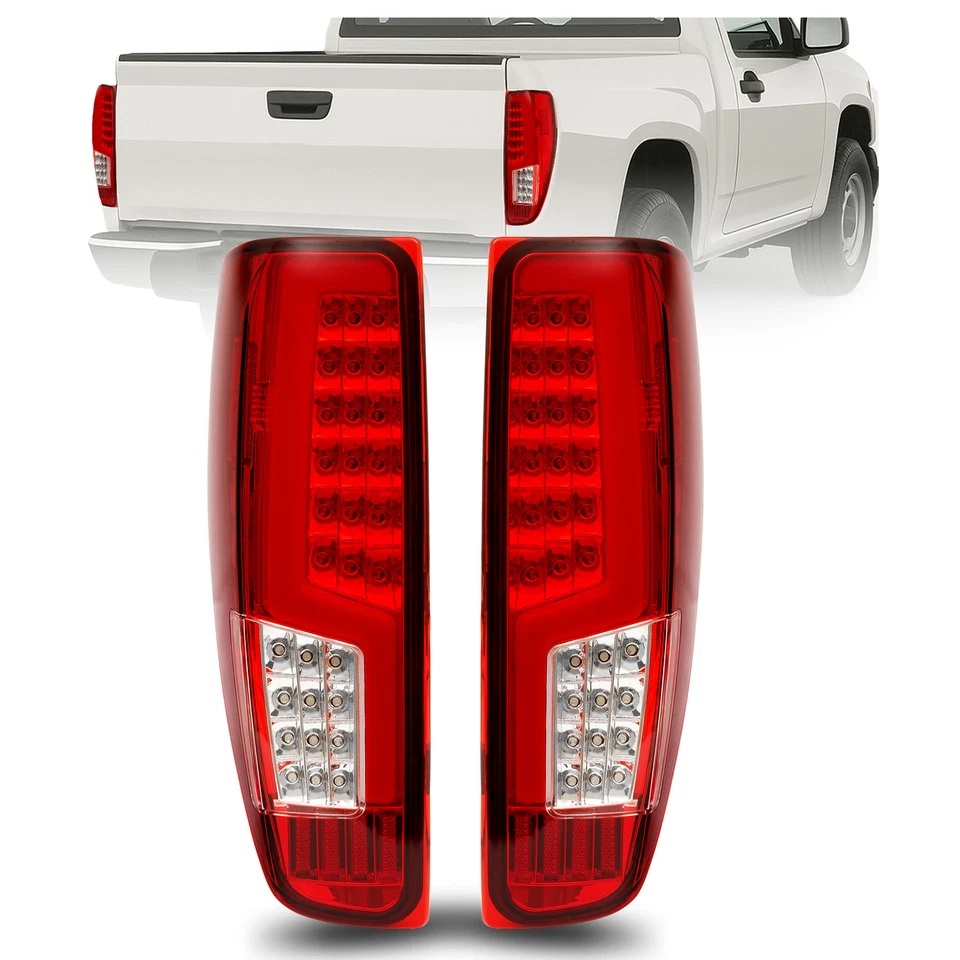 For Chevy Colorado Canyon 2004-2012 Full LED Tube Tail Lights Lamps Left+Right Foto 1 de 4