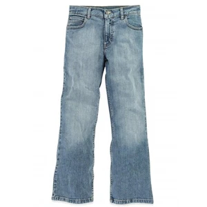 Wrangler Boys Bootcut Denim Regular Fit Light Wash Demin Jeans, Size 14 Husky - Picture 1 of 3