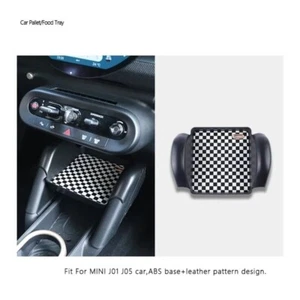 Checker Console Storage Box Sticker for Mini Cooper Electric Car J01/F66 24-25 - Picture 1 of 2