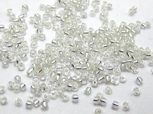 10000 Mini Glass Beads silver lined Clear 1.5mm (12/0) + Storage Box - Picture 1 of 4