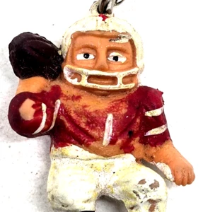 1960's Mini Football Player Arkansas Razorbacks Keychain Vintage Hong Kong (B3) - Picture 1 of 3