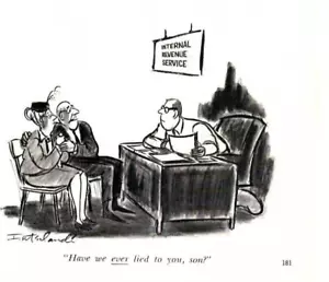 1967 Zeitschrift Druck Illustration Cartoon Phil Interlandi Haben wir jemals gelogen - Bild 1 von 1
