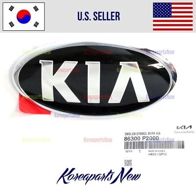 Parrilla delantera emblema Kia Logo Mark 86300P2000 ⭐GENUINA⭐ se adapta a Kia Sorento 2021 Foto 1 de 2