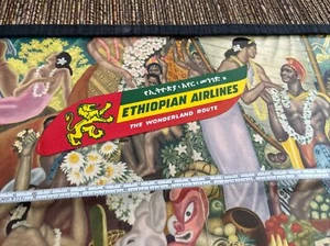 50s. Ethiopian  Airlines luggage label - Picture 1 of 2