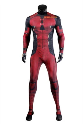 Deadpool 3 Outfits Jumpsuit Wade Wilson Cosplay Costume Accessories Halloween - Image 1 of 4