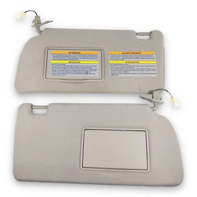 Nissan Frontier/Xterra 2005-2012 conjunto de pares de parasoles laterales para conductor y pasajero gris Foto 1 de 4