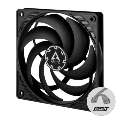 ARCTIC P12 Slim PWM PST 120mm 12cm Low Profile 4-Pin PC Case Fan 2100RPM 42CFM - Image 1 of 4
