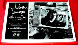 Julian Lennon This Is My Day/Gig Vintage ORIG 1986 Press/Magazine ADVERT 9"x 6" - Picture 1 of 3