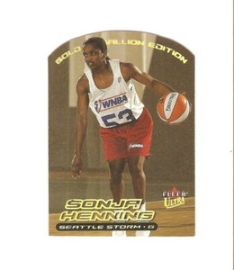 sonja henning 2000 ultra wnba gold,stanford,jackson tn,seattle storm #87
