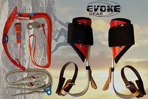 Tree Climbing Spike Set,Aluminum Pole Climbing Spurs Climbers With Harness Kit - Picture 1 of 9