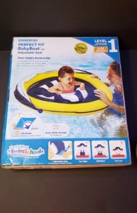 Schwimmschule Banner Fisch Pool Floaty Baby Boot verstellbarer Sitz (siehe Fotos) - Bild 1 von 3