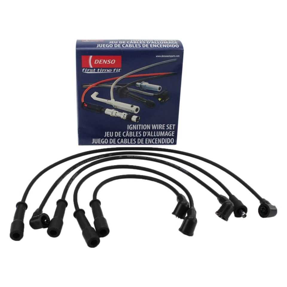 Juego de cables de bujía Denso 671-4138 7 mm para camioneta Toyota 4Runner 2,4 L L4 89-92 Foto 1 de 4