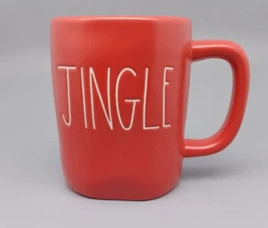 Rae Dunn JINGLE Mug Red Christmas Holiday Tea Cup Coffee By Magenta - Picture 1 of 10