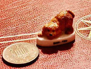 SHIH TZU DOG FRENCH MODEL MINIATURE ORNAMENT DOLLHOUSE PORCELAIN 1:12 - Picture 1 of 5