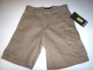 NEW Hurley boys youth sz 12 khaki chino beige brown cargo shorts - Picture 1 of 2