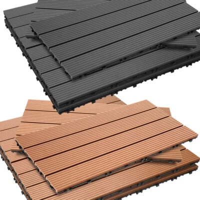 Terrassenfliesen Terrasse Holzfliesen Steinoptik Balkon Terassen 1-10㎡ Massiv - Bild 1 von 4