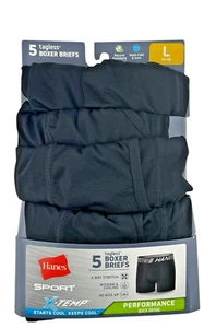 Large-Hanes Boys' X-Temp Performance Stretch Tagless Boxer Briefs, 5-Pack - Picture 1 of 8